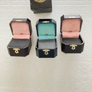 Juicy Couture Empty Jewelry Boxes Lot of 3